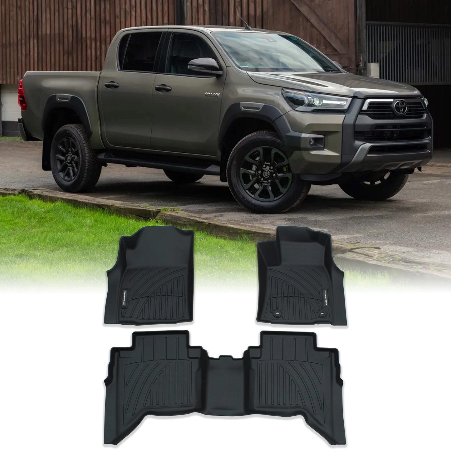 ToyotaHiluxMK9DoubleCabAutomatic2022+RubberFloorMats