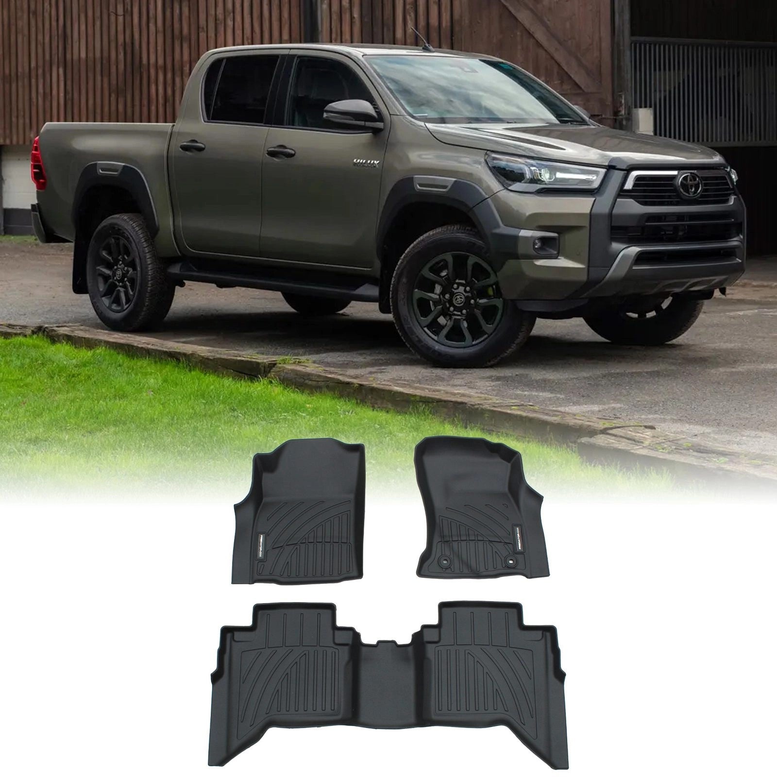 ToyotaHiluxMK9DoubleCabManual2022+RubberCarFloorMats