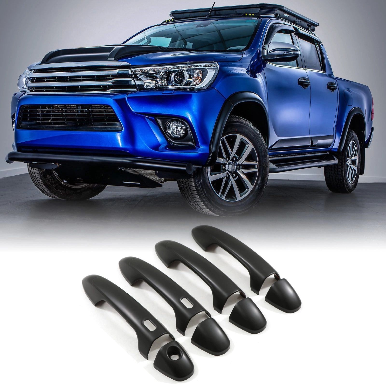 ToyotaHiluxRevo15-21BlackDoorHandleCovers