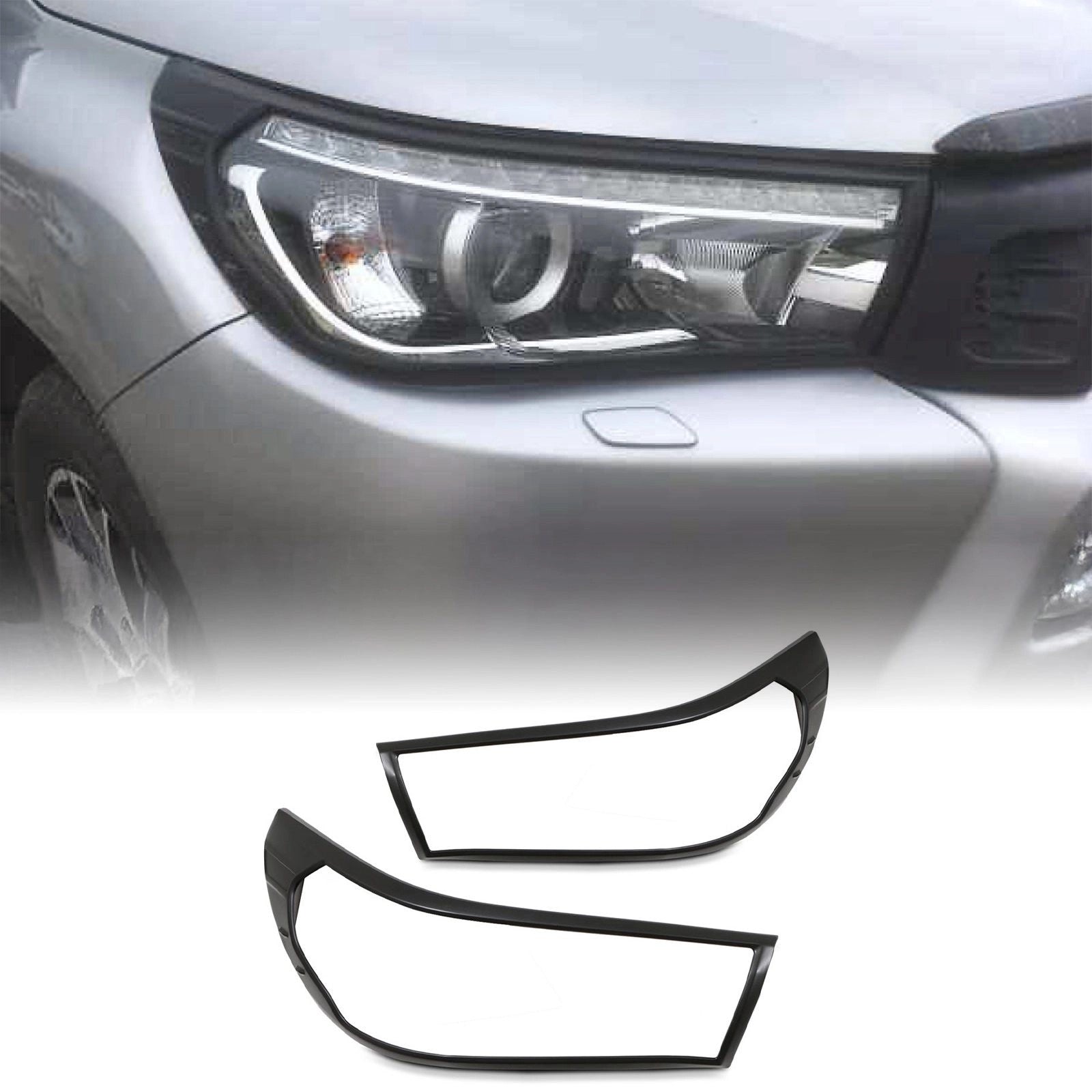 ToyotaHiluxRevo2015-2017HeadlightCoverTrimBlack
