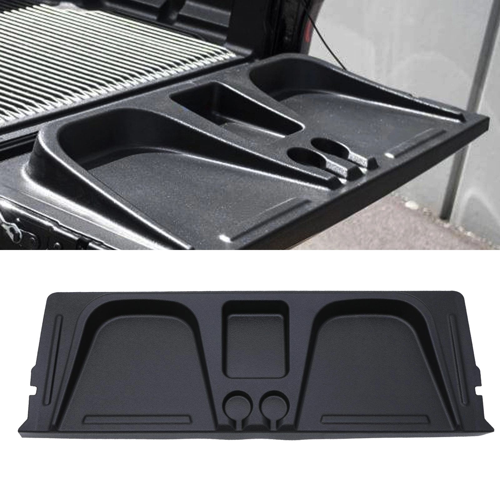 ToyotaHiluxRevoMK72005-2015BlackTailgateSeatWithCupHolders