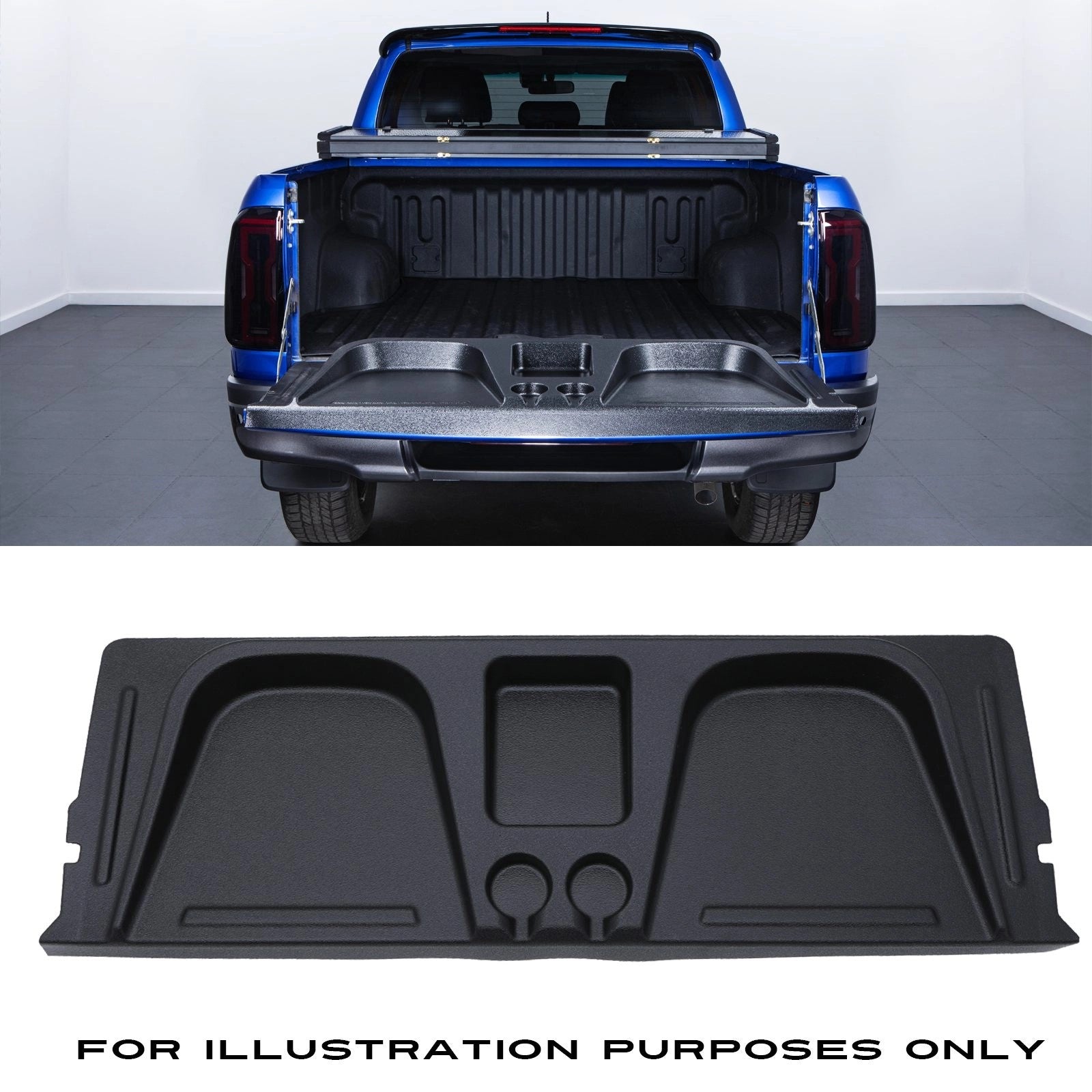 ToyotaHiluxRevoMK92021+BlackTailgateSeatWithCupHolders