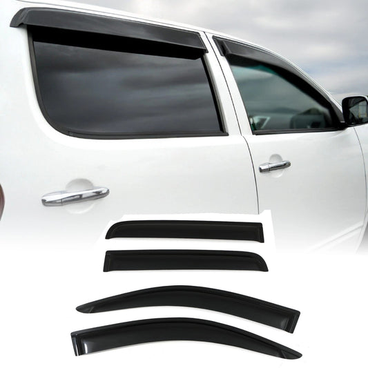 ToyotaHiluxVigo11-15BlackTintedWindDeflectors