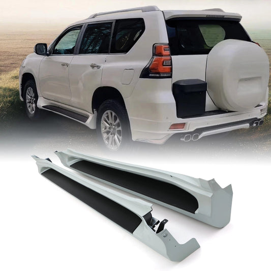 ToyotaLandCruiserPradoJ15010-17WhiteAluminiumSideSteps