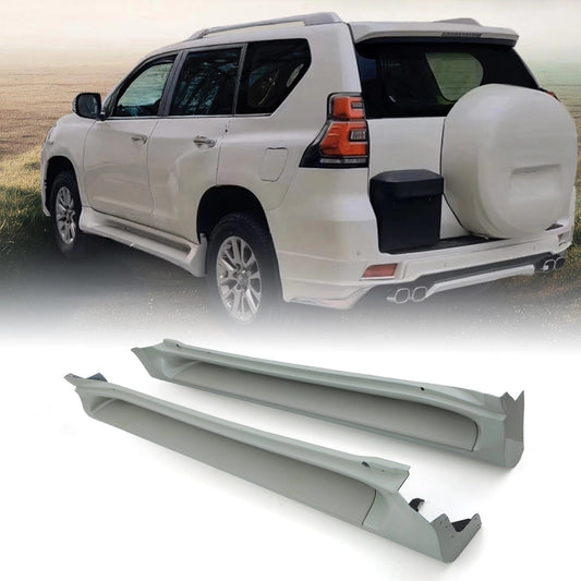 ToyotaLandCruiserPradoJ15010-17PearlWhiteAluminiumSideSteps