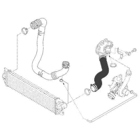TurboChargerIntakeHosePipeFitsNissanInterstar,Primastar,8200605907