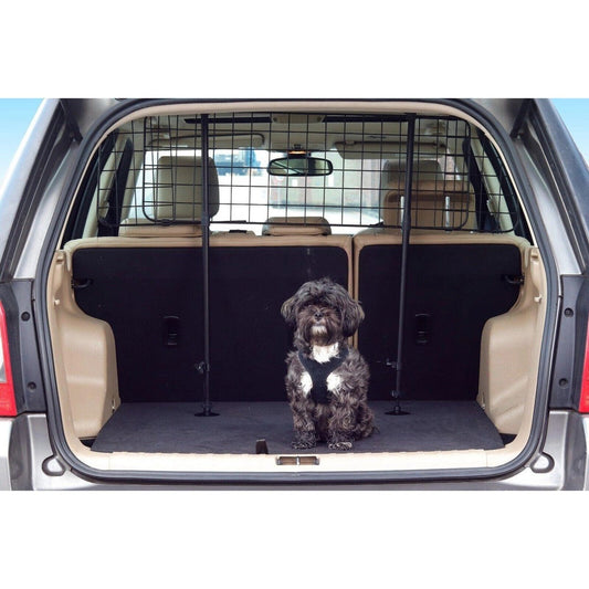 UniversalDogGuardAdjustableSafetyTravelDogPetCarMeshBarrier