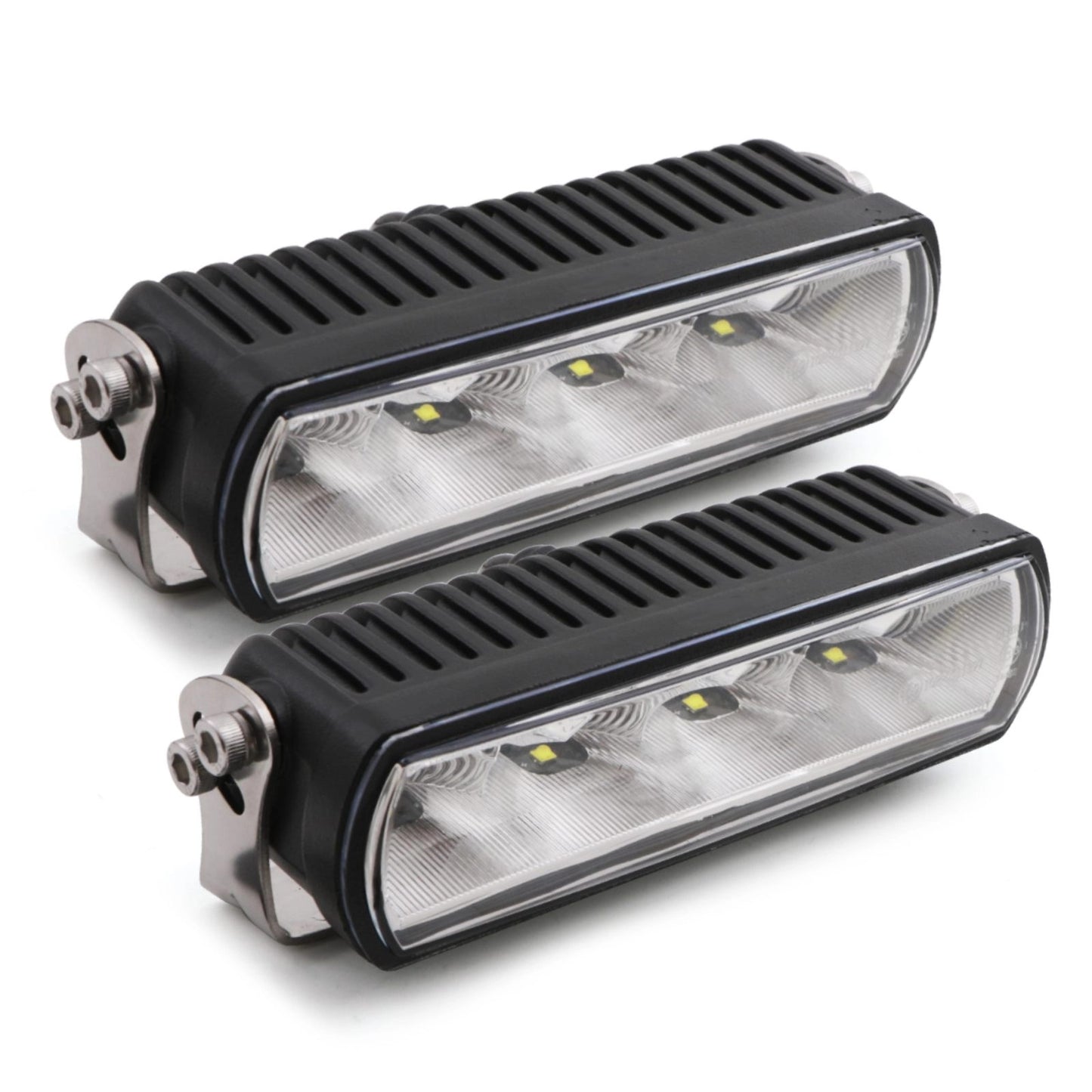 UniversalEmarkedDIY2x6BlackGrilleLightKit