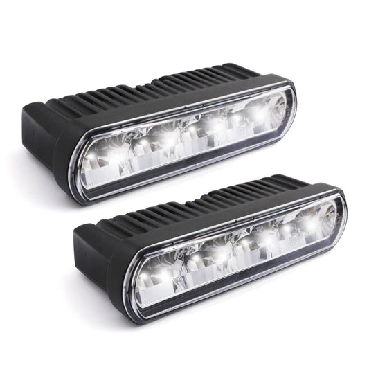 UniversalEmarkedDIY8ChromeGrilleLightKit