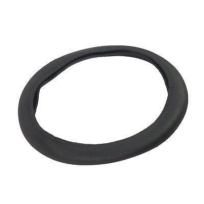 UniversalGripSteeringWheelCoverGloveBlackLuxuryHqLeather