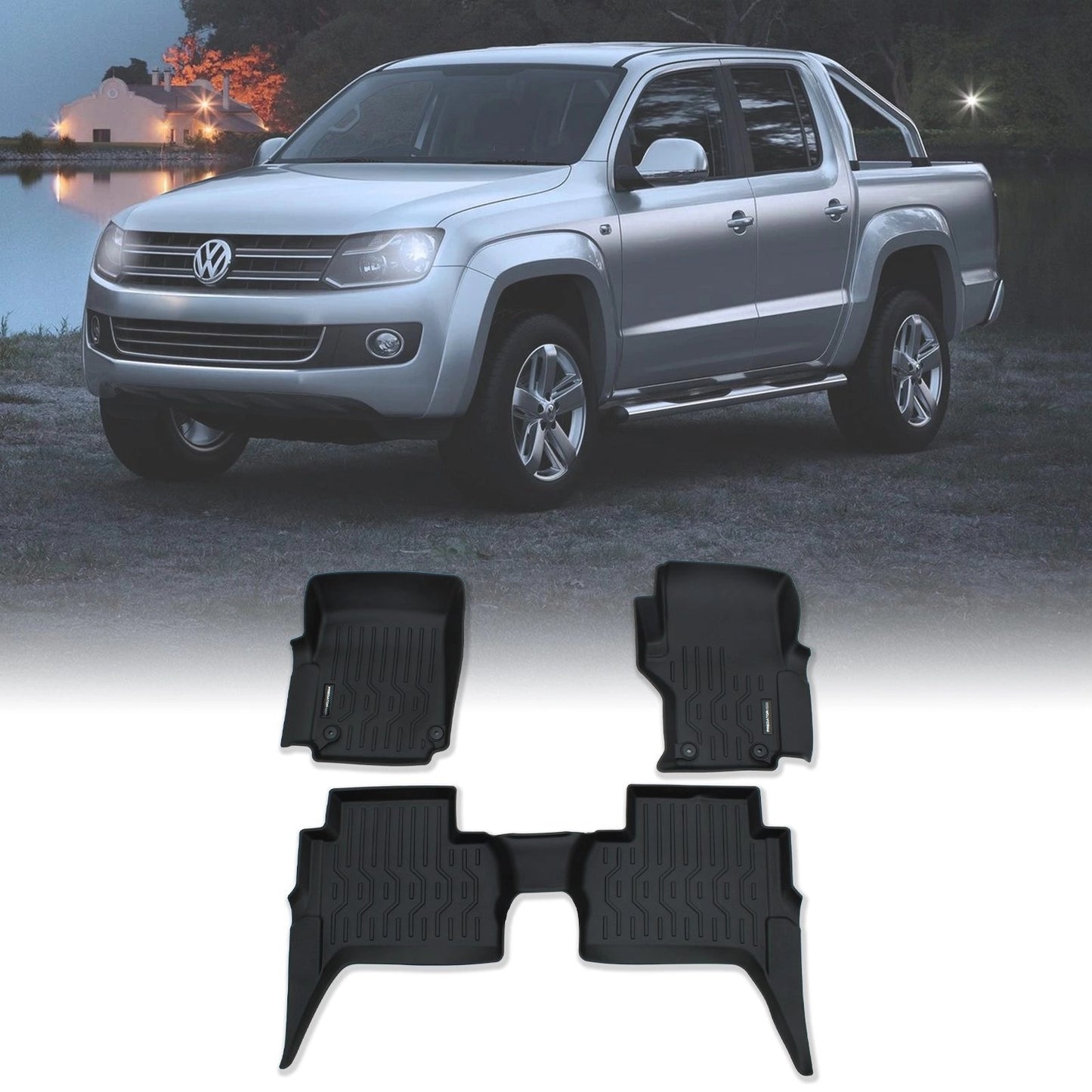 VolkswagenAmarokAutomaticMK110-20RubberFloorMats