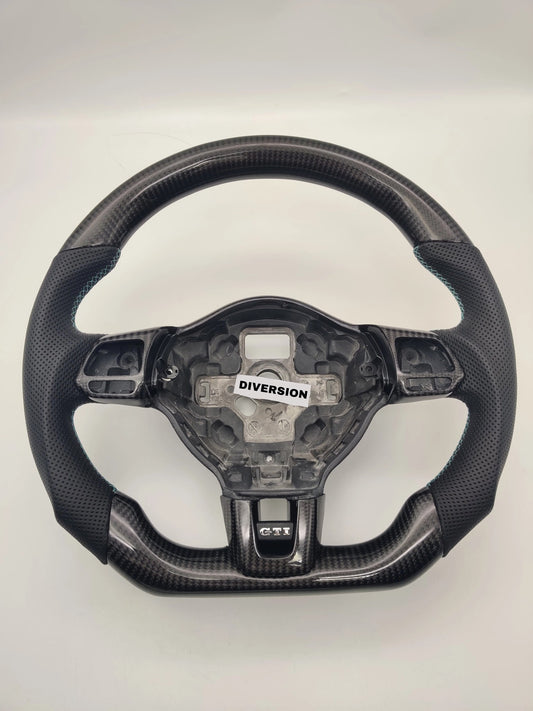 VolkswagenGolfMK6GTI/RCarbonFibreSteeringWheel(CUSTOM/2009-2013Models)