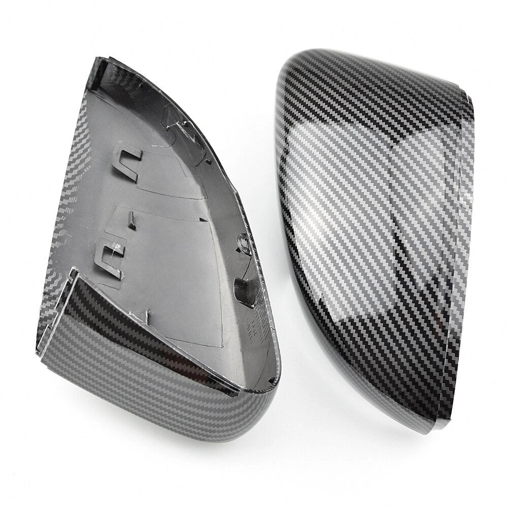 VolkswagenPoloMK56C/6RCarbonFibreLookReplacementMirrorCoverCaps(2009-2017)