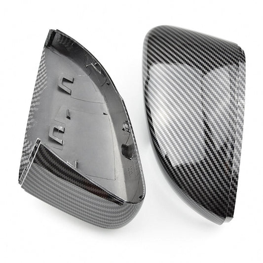 VolkswagenPoloMK56C/6RCarbonFibreLookReplacementMirrorCoverCaps(2009-2017)