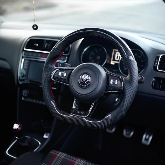 VolkswagenPoloMK56CGTI/R-lineCarbonFibreSteeringWheel(CUSTOM/2014-2017Models)