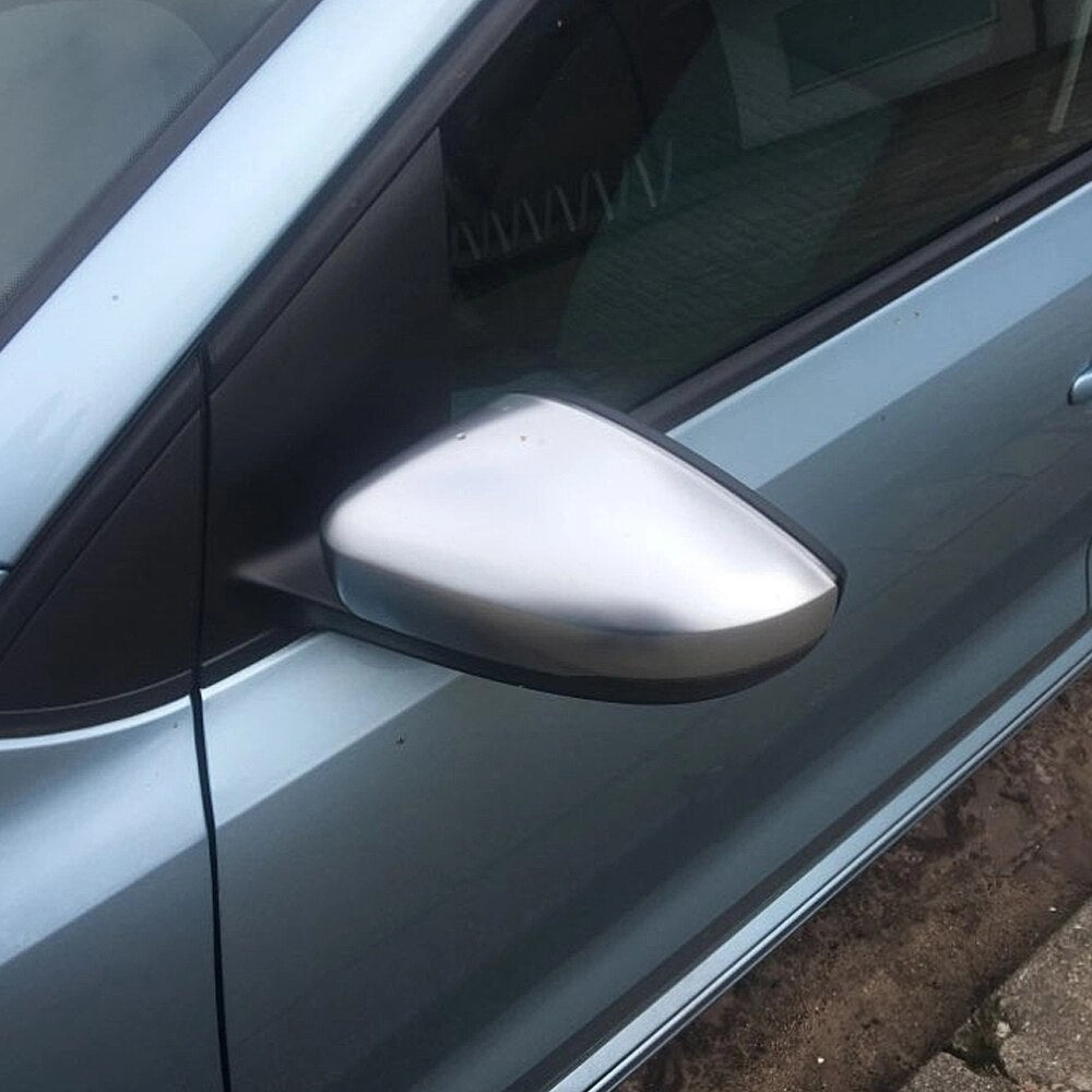 VolkswagenPoloMK56R/6CSatinChromeMirrorCovers(2013-2020Models)