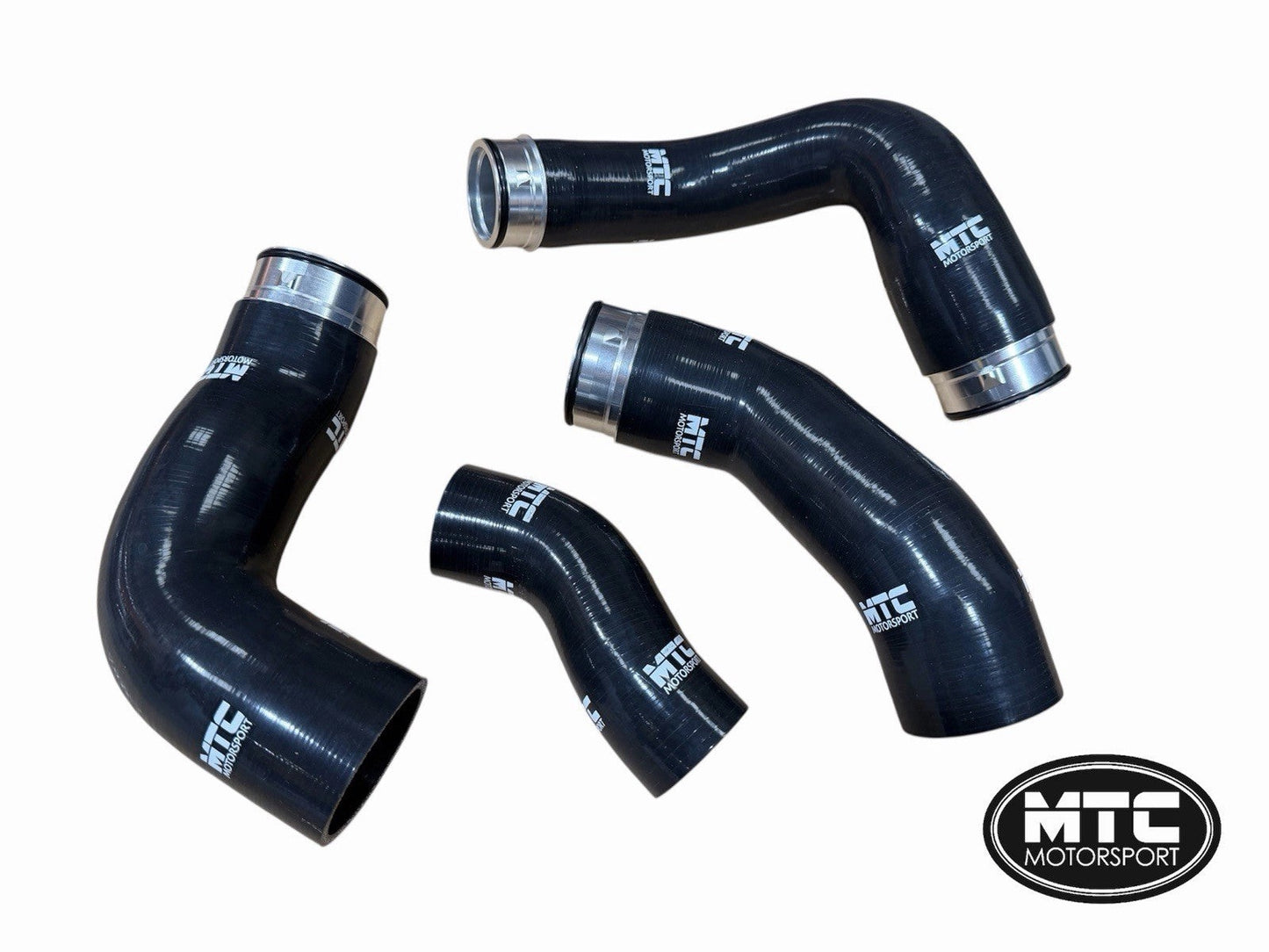 VolkswagenTransporterT52.5TDI130/174BHPBNZ/BPC(20062010)SiliconeIntercoolerTurboBoostHoseKitBlack|MTCMotorsport