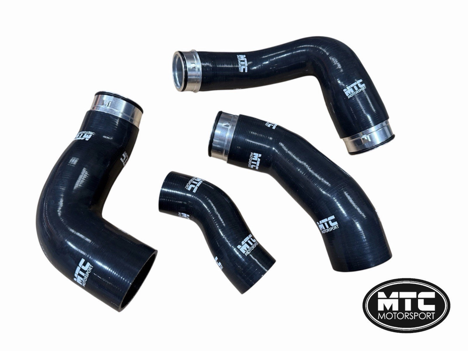 VolkswagenTransporterT52.5TDI130/174BHPBNZ/BPC(20062010)SiliconeIntercoolerTurboBoostHoseKitBlack|MTCMotorsport