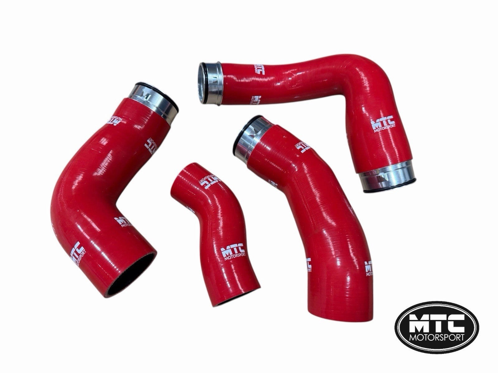 VolkswagenTransporterT52.5TDI130/174BHPBNZ/BPC(20062010)SiliconeIntercoolerTurboBoostHoseKitRed|MTCMotorsport