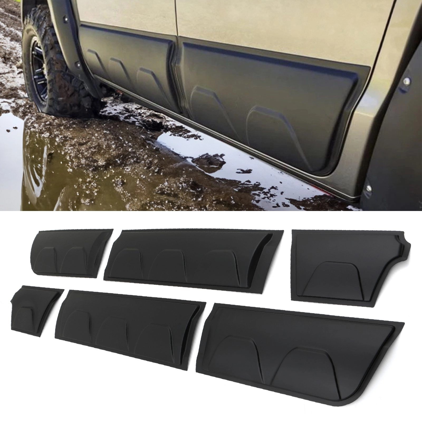 VolkswagenVWAmarok10-206pcMatteBlackBodyCladdingKit