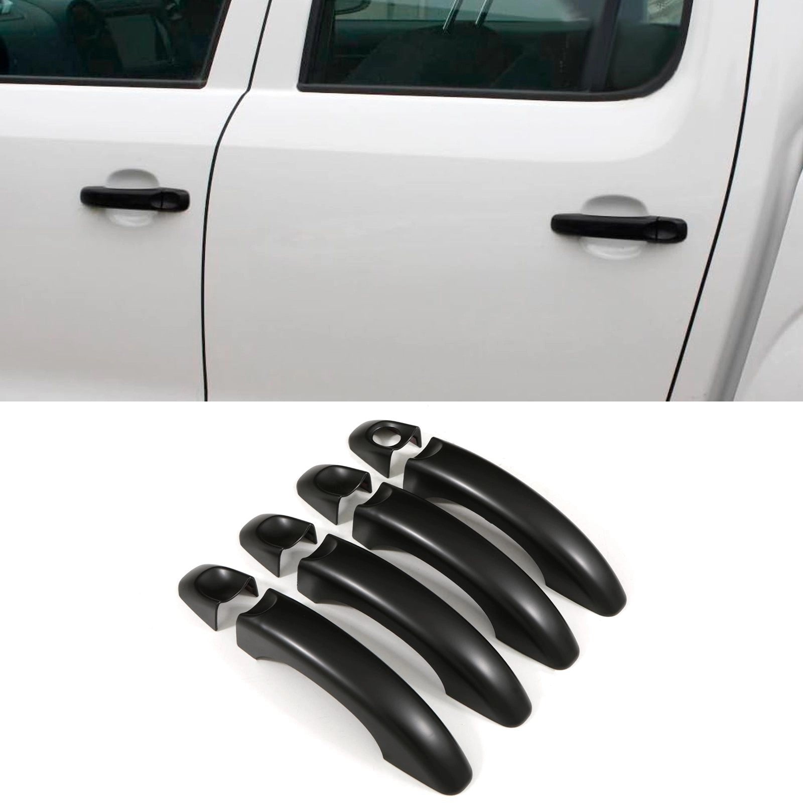 VolkswagenVWAmarok10-20MatteBlackDoorHandleCovers