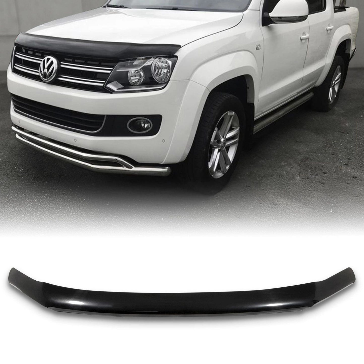 VolkswagenVWAmarokMK110-20BlackBonnetGuardProtector