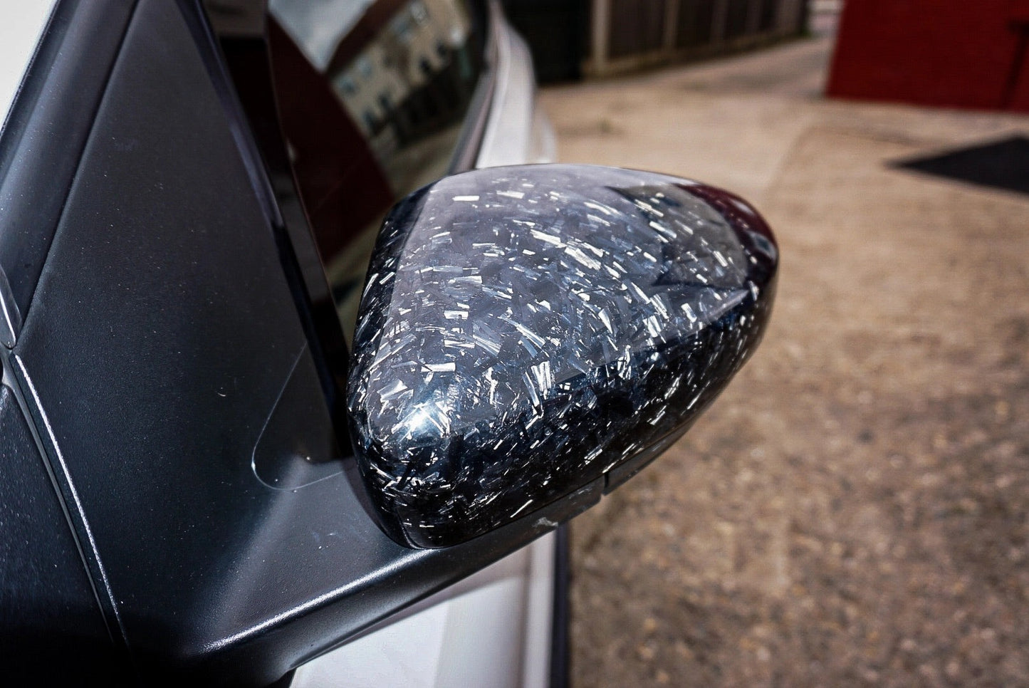 VolkswagenVWPoloGenuineForgedCarbonFibreReplacementWingMirrorCoversMK56C/6R(2009-2017Models)