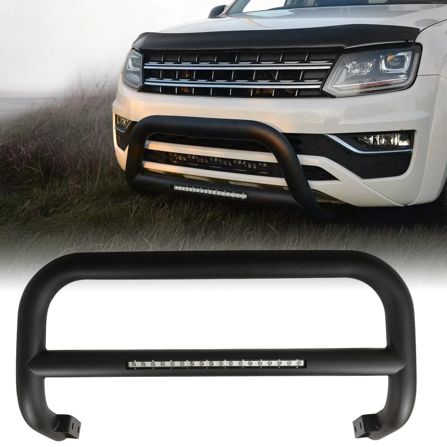 VWAmarok2010-2020BlackLEDBullBar
