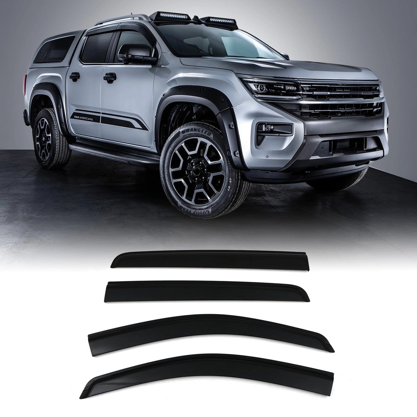 VWAmarokMK22023+4pcBlackWindDeflectorKit