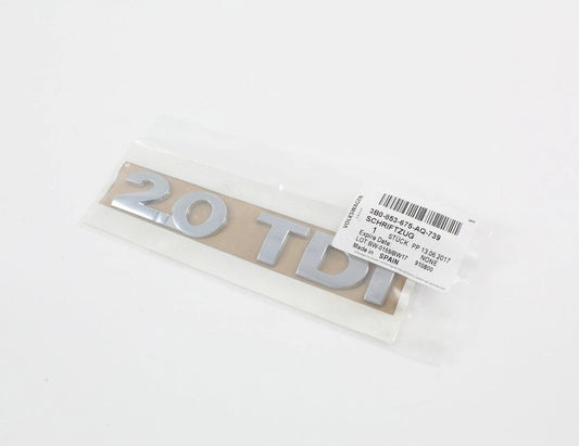 VWCaddyEosTouranSharan2.0TDIletteringbadge3B0853675AQ739