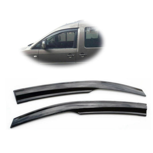 VwCaddyMk3Mk4FrontWindRainSmokeDeflectors2Pcs2003Onwards