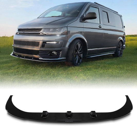 VWTransporterT5Sportline03-15GlossBlackFrontSplitter
