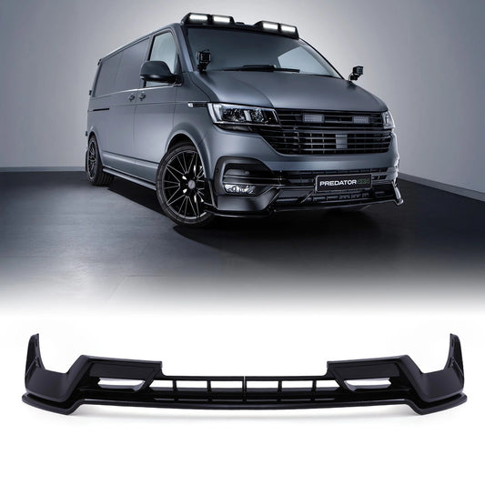 VWTransporterT6.119-24GlossBlackFrontSplitter