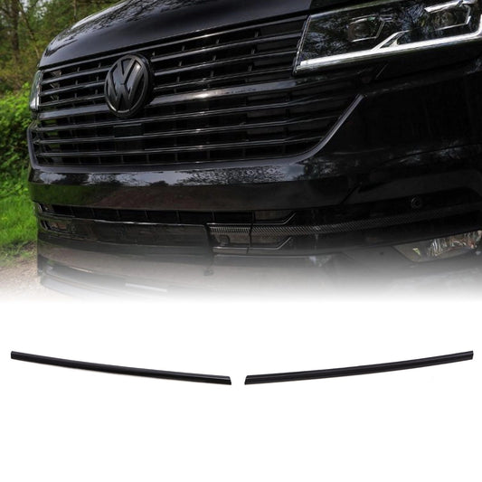 VWTransporterT6.119-24GlossBlack2PieceShortGrilleTrims