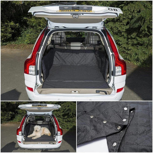 WaterproofQuiltedPaddedDogPetMatCarBootLiner&BumperProtector